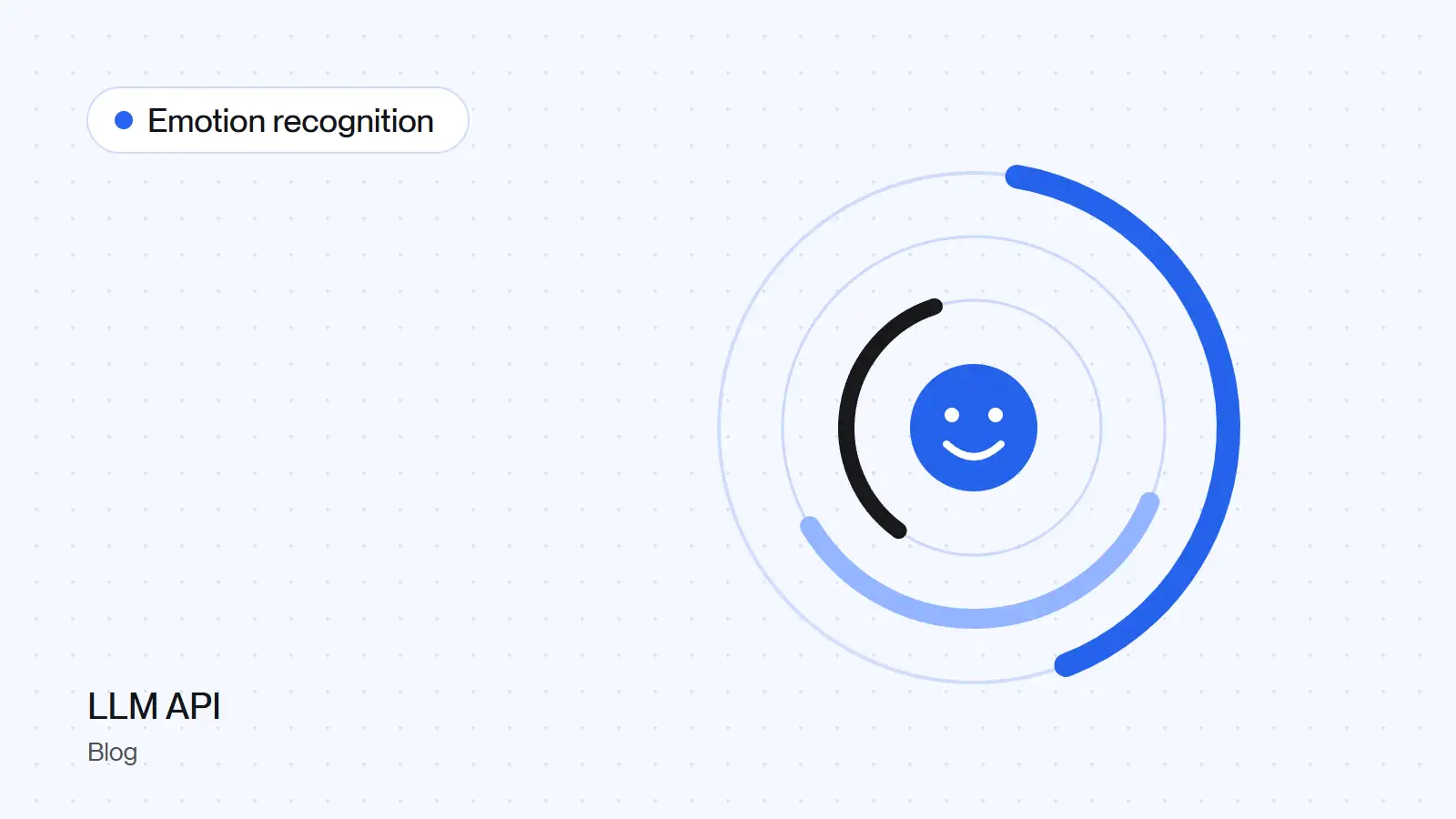 A smiling face inside emotion score rings