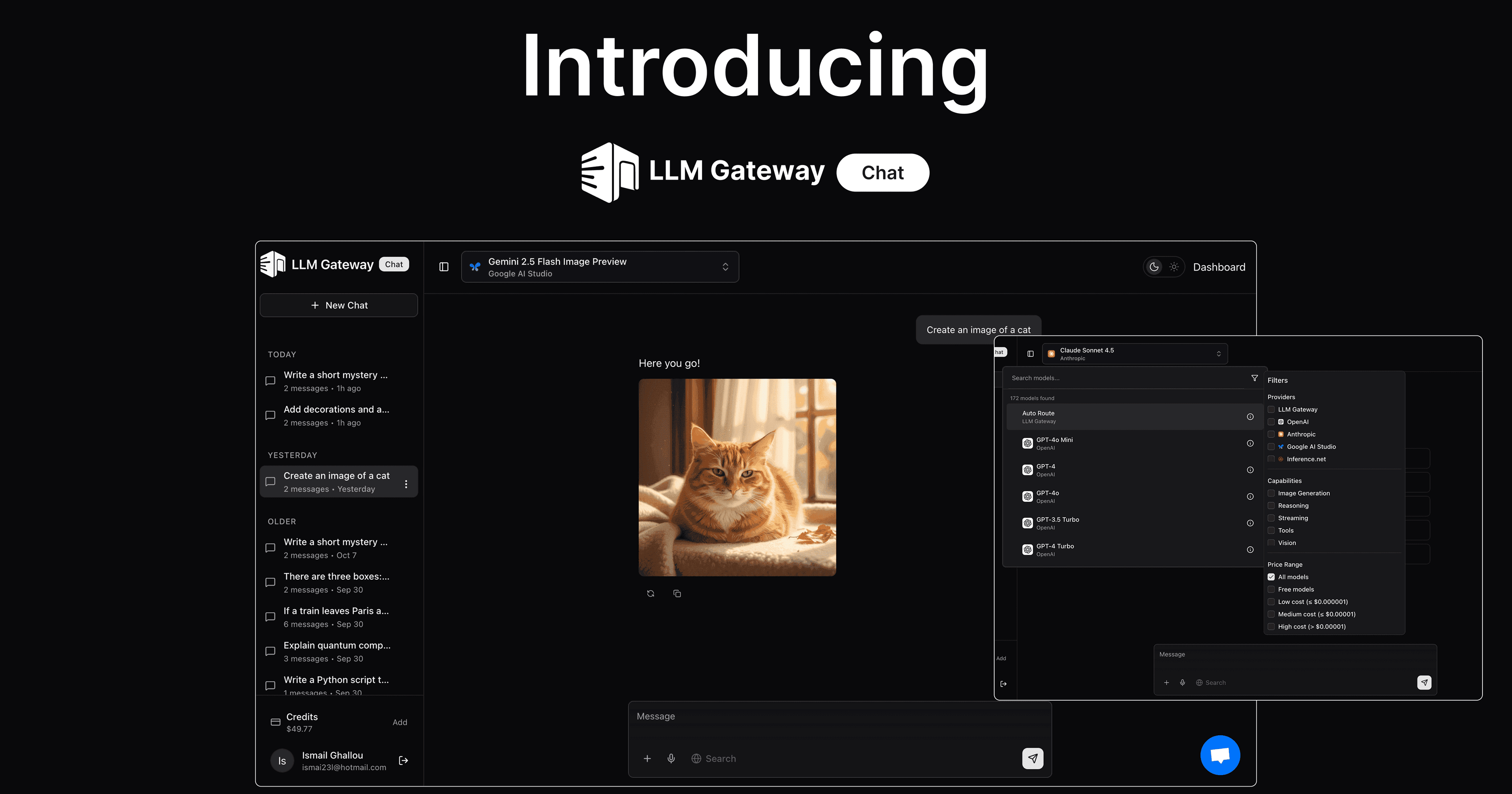 LLMGateway Playground