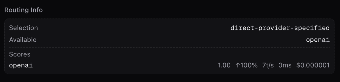Routing Improvements